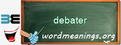 WordMeaning blackboard for debater